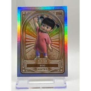 2025 Topps Minted Disney Pixar Boo Minted Refractor Monsters Inc